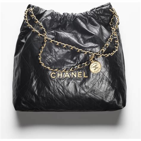 chanel metal calfskin bracelet gold black|CHANEL.